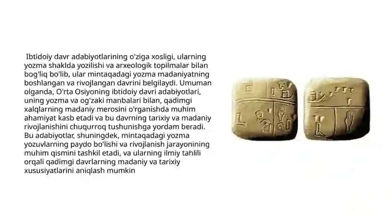 O`RTA OSIYONING IBTIDOIY DAVRI TARIXIGA OID ADABIYOTLAR 4