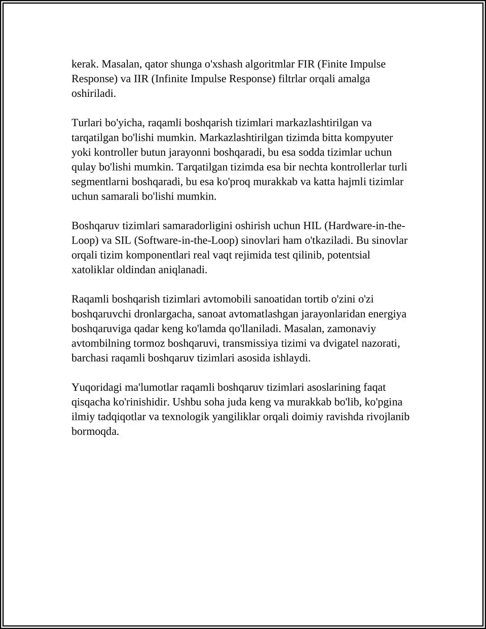 RAQAMLI BOSHQARISH TIZIMLARI STRUKTURALARINI TUZISH TAMOYILLARI 4