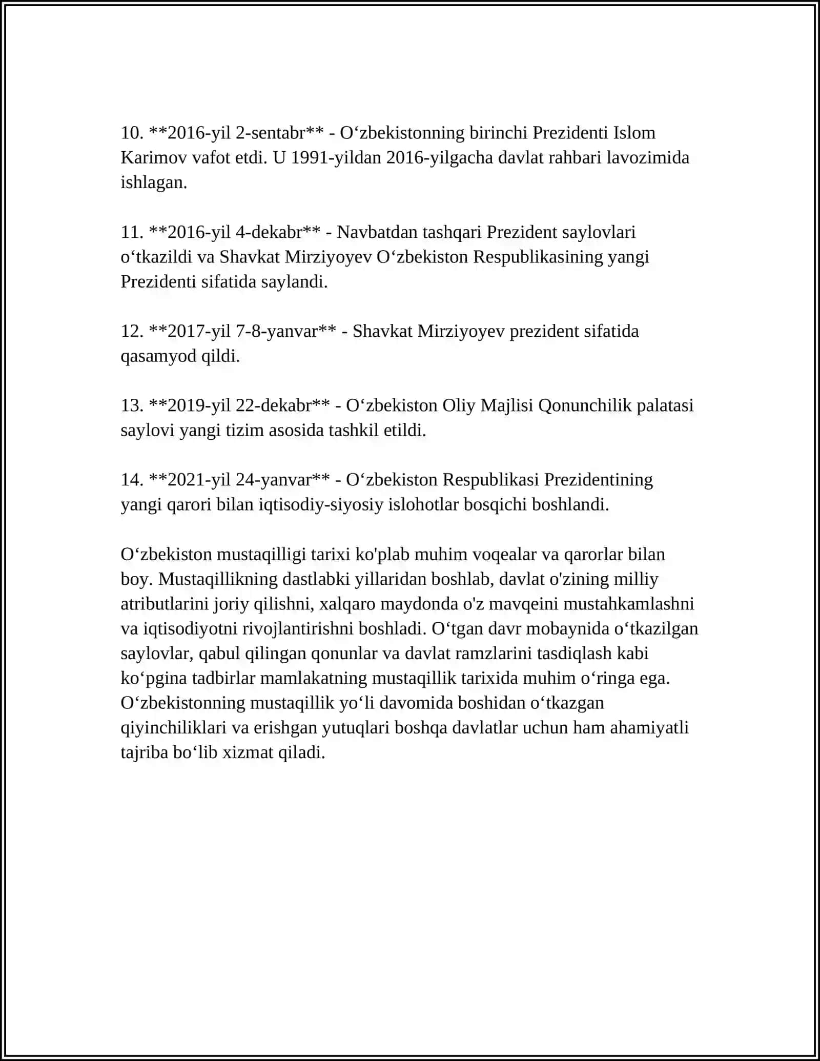 OʻZBEKISTON MENING VATANIM 4