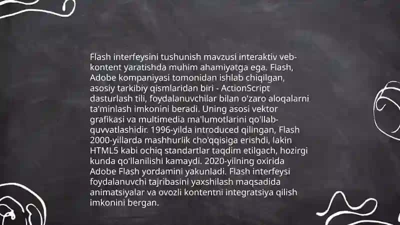 Adobe Flash dasturida ishlash 4