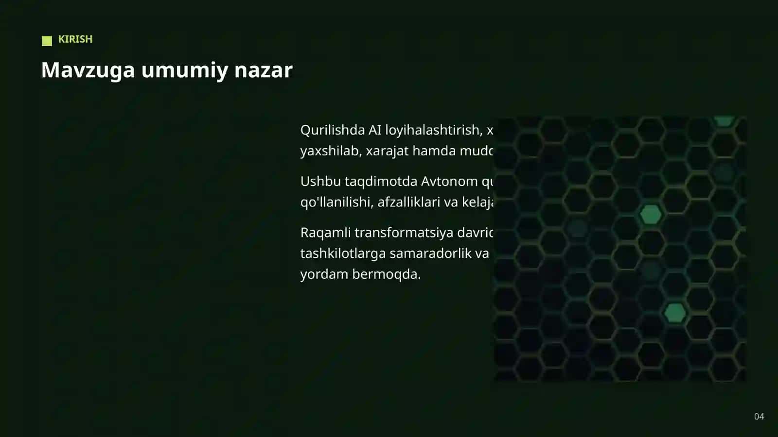 Sun'iy intellekt bo'yicha professional taqdimot 4