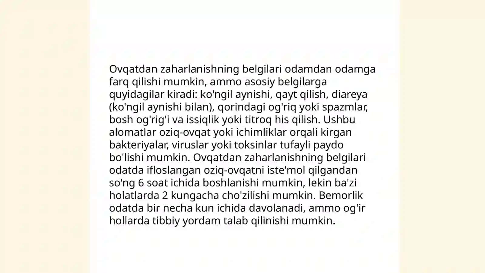 Ovqatdan zaharlanish va ularni oldini olish choralari 4