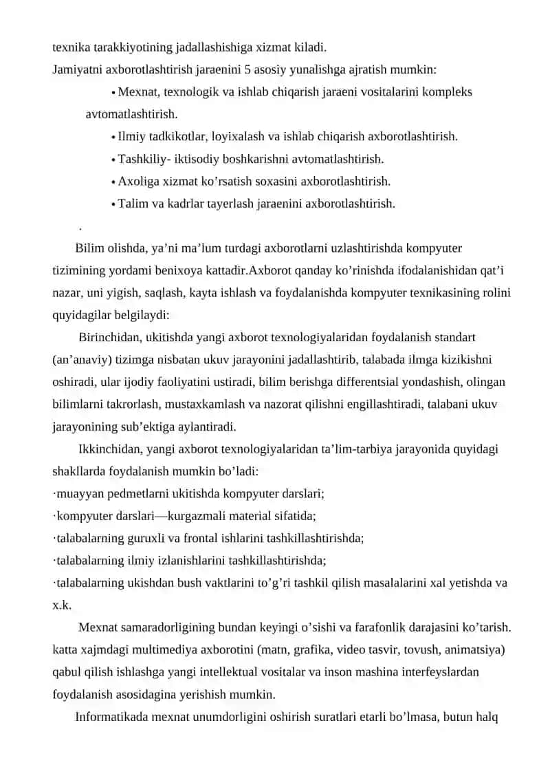 Axborot texnologiyalarining rivojlanish istiqbollari 4
