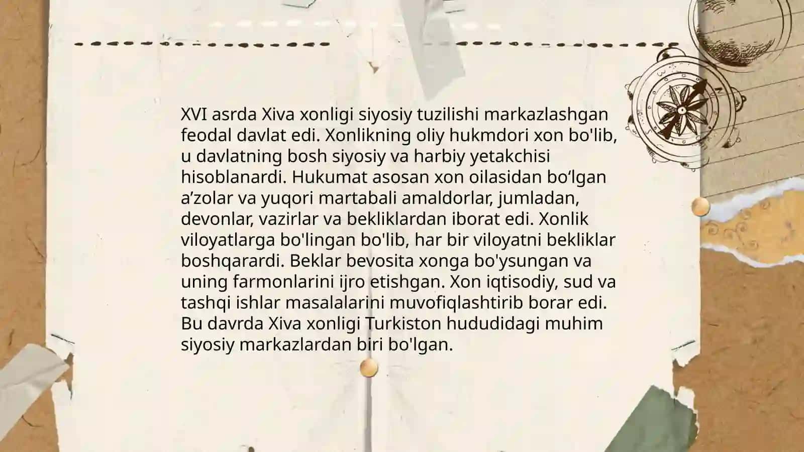 XVI-XVII asrlarda Xiva xonligi 4