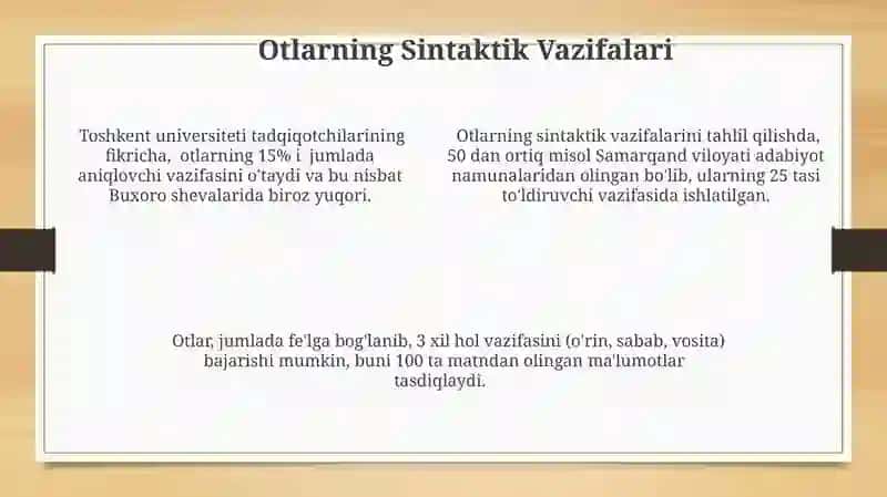 Otga xos grammatik kategoriyalar tahlili 4