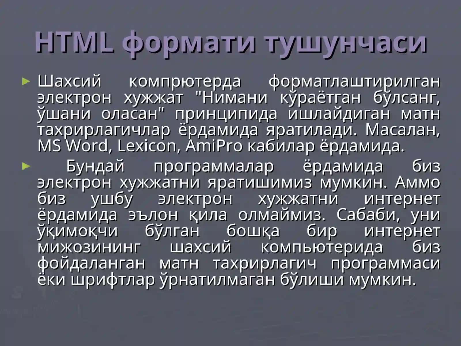 Webсайтлар хосил килиш ва улар билан ишлаш 4