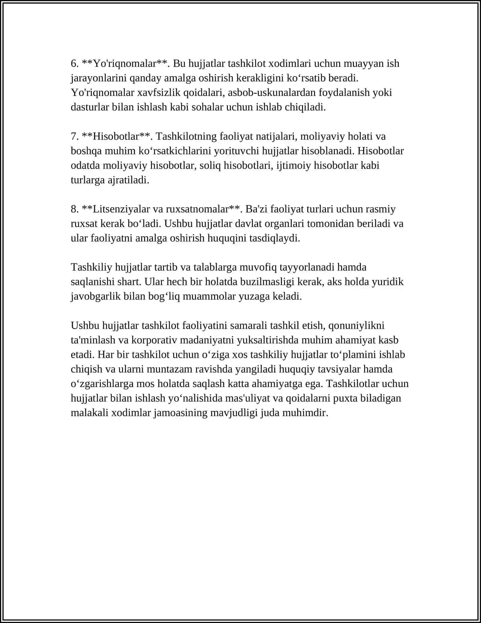 TASHKILIY HUJJATLAR VA ULARNI RASMIYLASHTIRISH 4