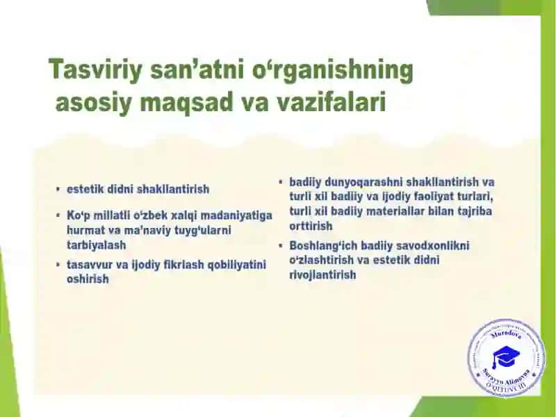 Tasviriysan’at3-sinf 4