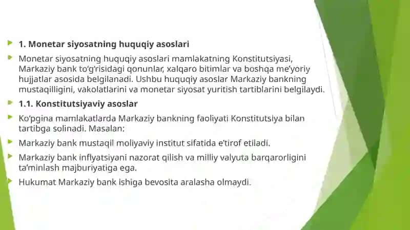 MONETAR SIYOSATNING HUQUQIY TASHKILIY ASOSLARI 4