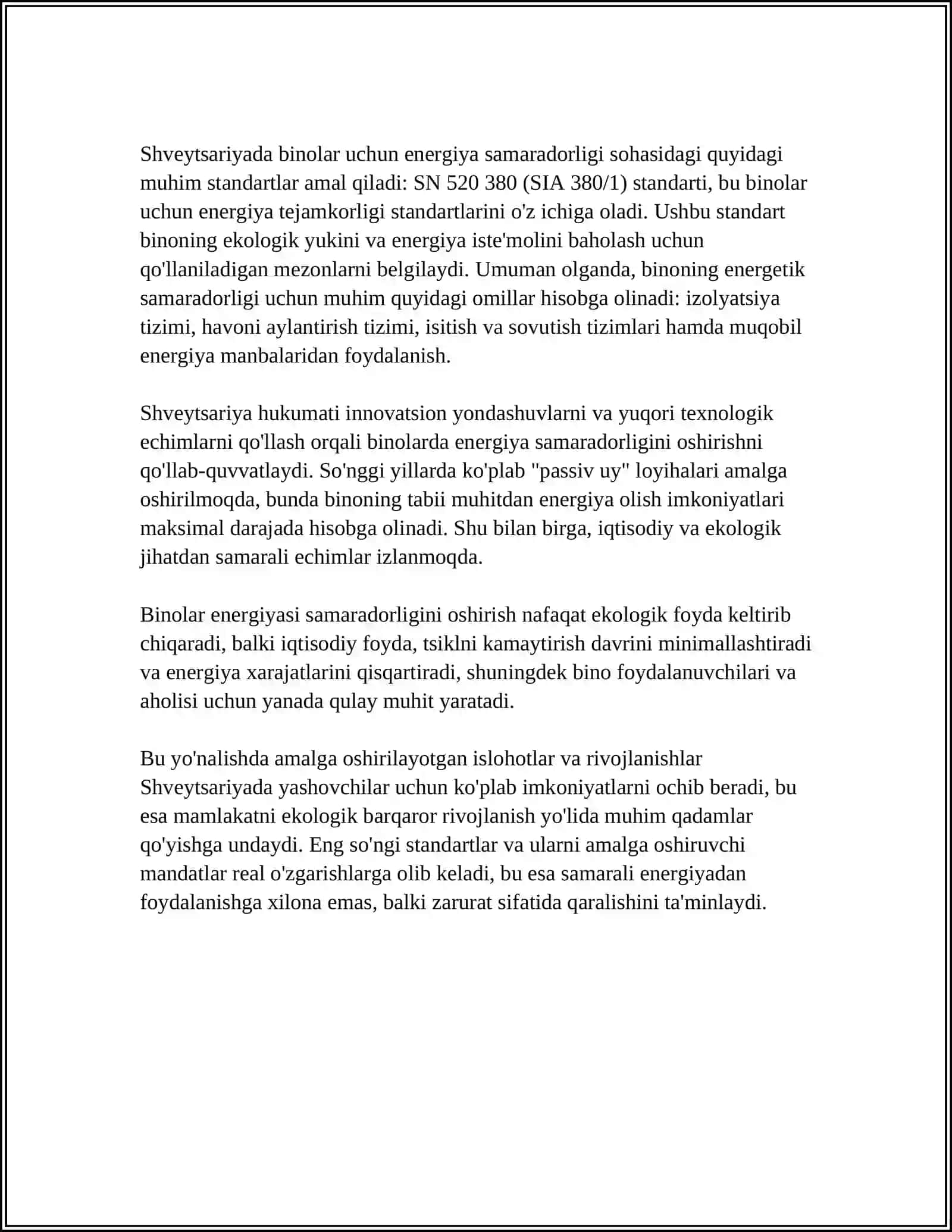 SHVEYTSARIYADA ENERGIYA SAMARADOR BINOLAR SIYOSATI 4