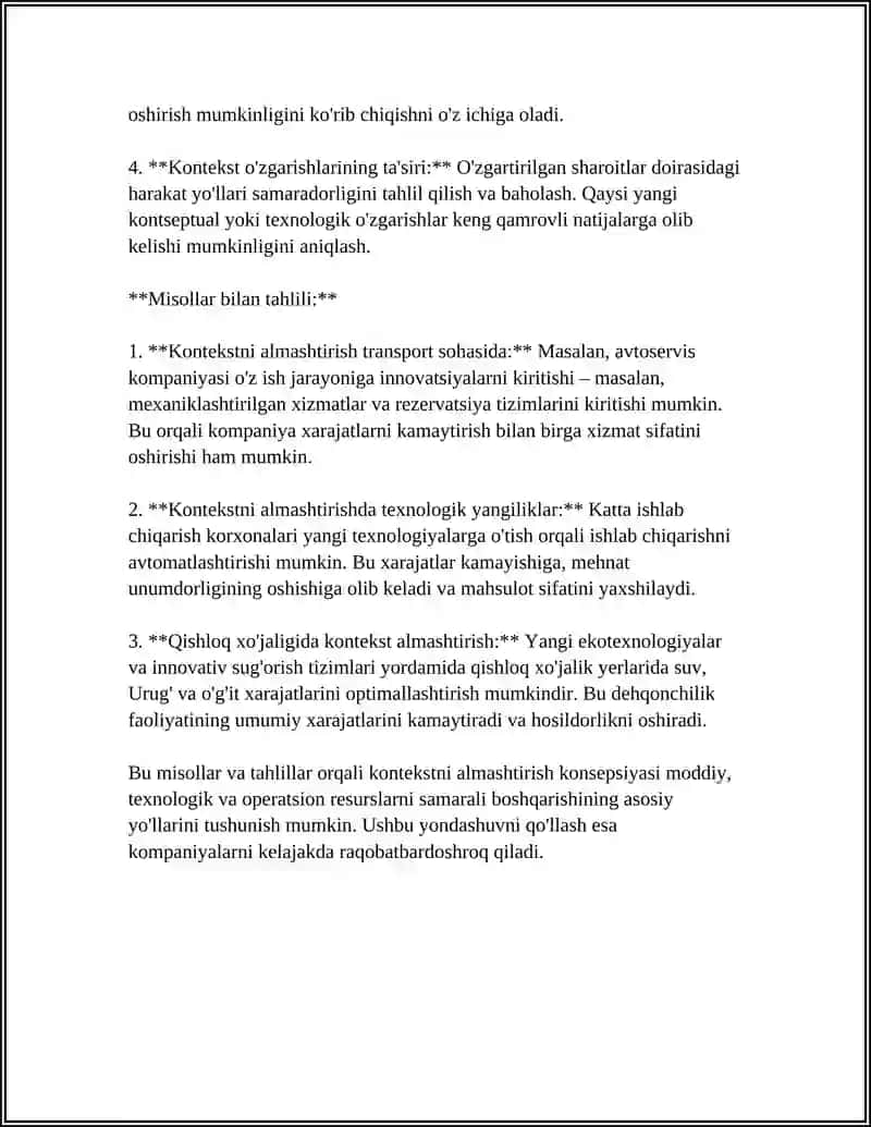 Kontekstni almashtirish: Xarajatlar va optimallashtirish, misollar bilan 4