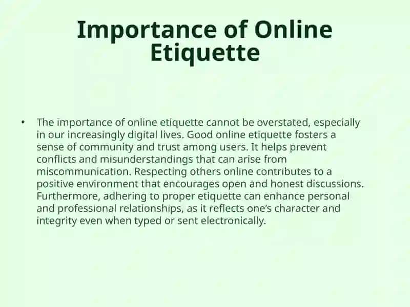 Online Etiquette and Gadgets in Our Life 4