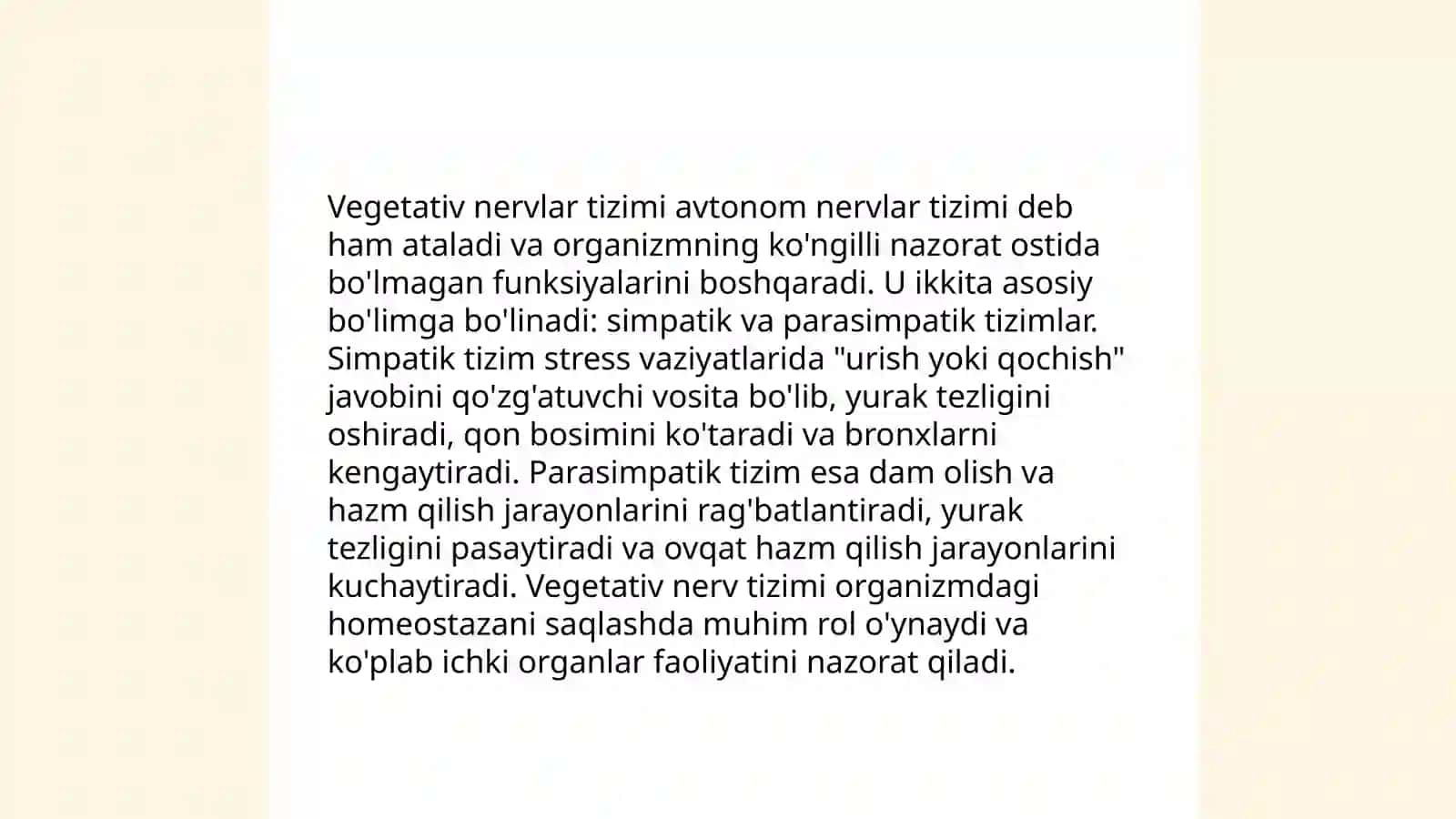 Vegetativ oliy markazlari va ularning funksional ahamiyati 4