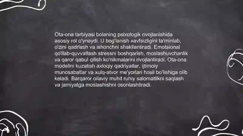 Shaxsning oila muhitida va jamiyatida shakllanishi 4
