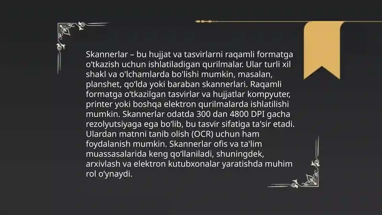 Kompyuterning tashqi qurilmalari va maʼlumot almashish jarayonlari 4