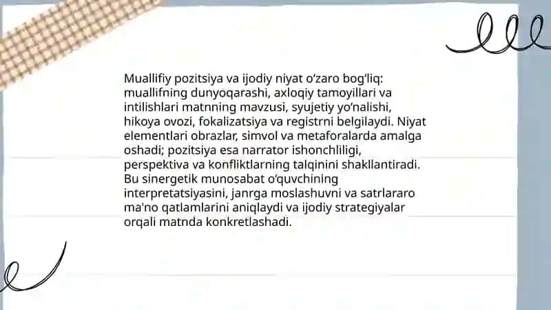 Ijodiy niyat va uning matnda aks etishi 4