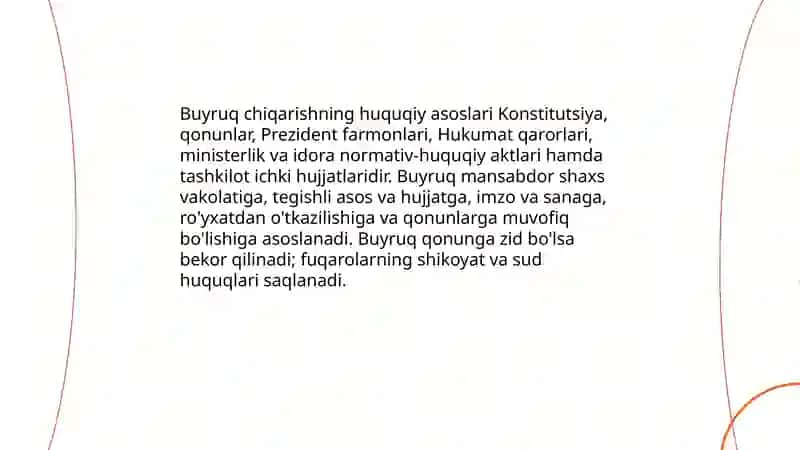 Buyruq tayyorlash va tuzilma 4
