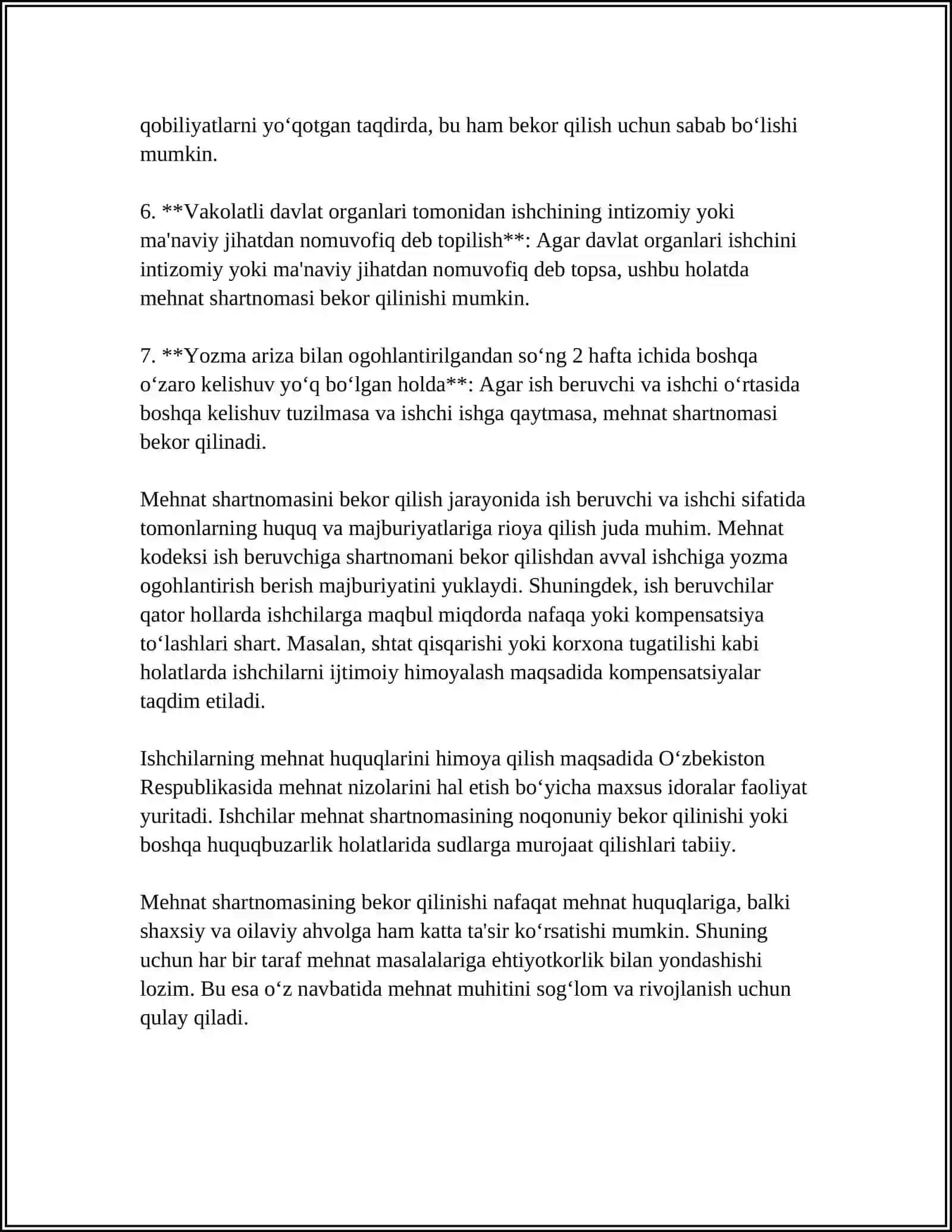 XODIM TASHABBUSI BILAN MEHNAT SHARTNOMASINI BEKOR QILISH TARTIBI 4