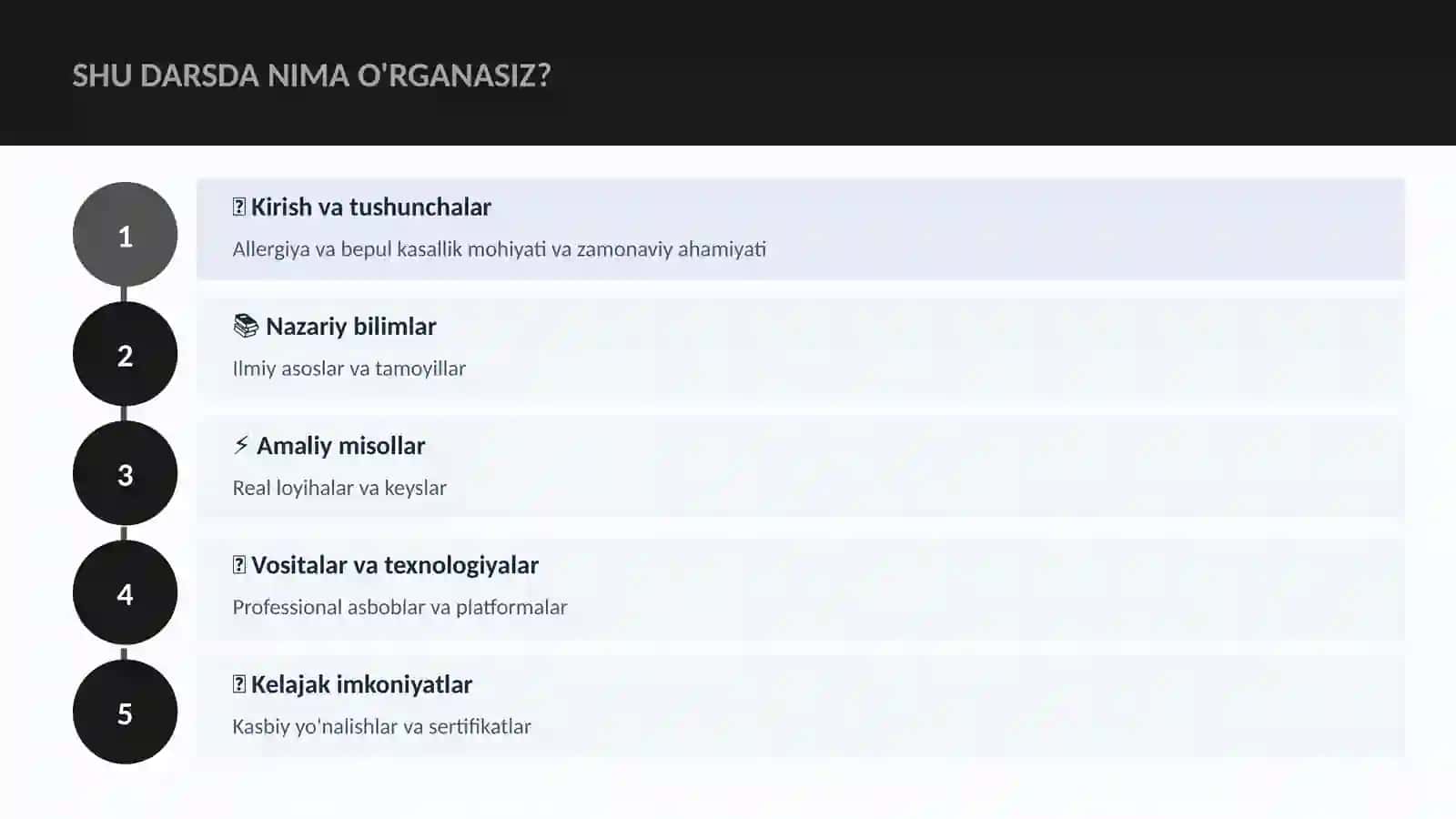 Allergiya va bepul kasallik 4