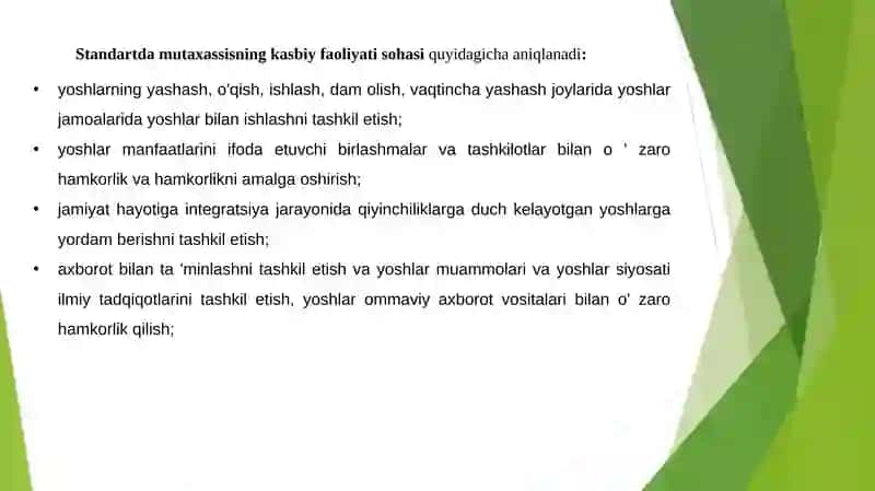 Yoshlar bilan ishlash bo’yicha kasbiy-pedagogik faoliyat va uning o’ziga xosliklari 4
