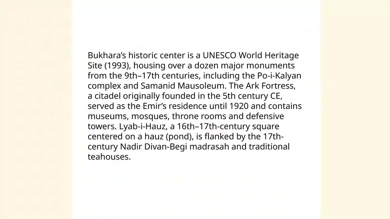 Tourism in Uzbekistan 4