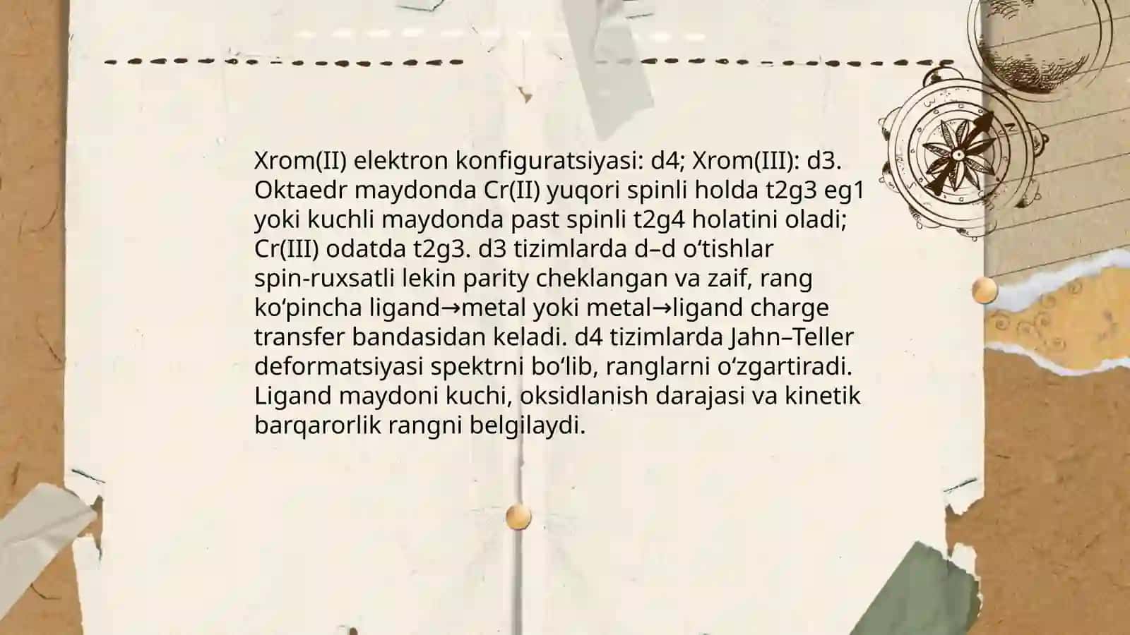 Magniy, xrom marganestlarning kompleks birikmalari 4