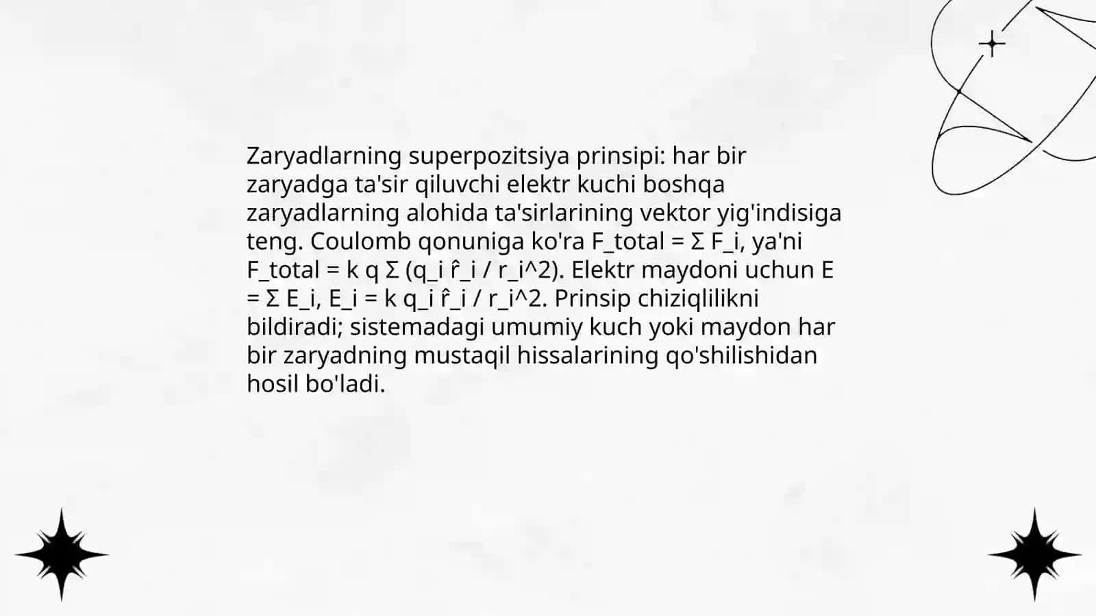 Zaryadlangan jismlarning o'zaro ta‘sirlashuvi 4
