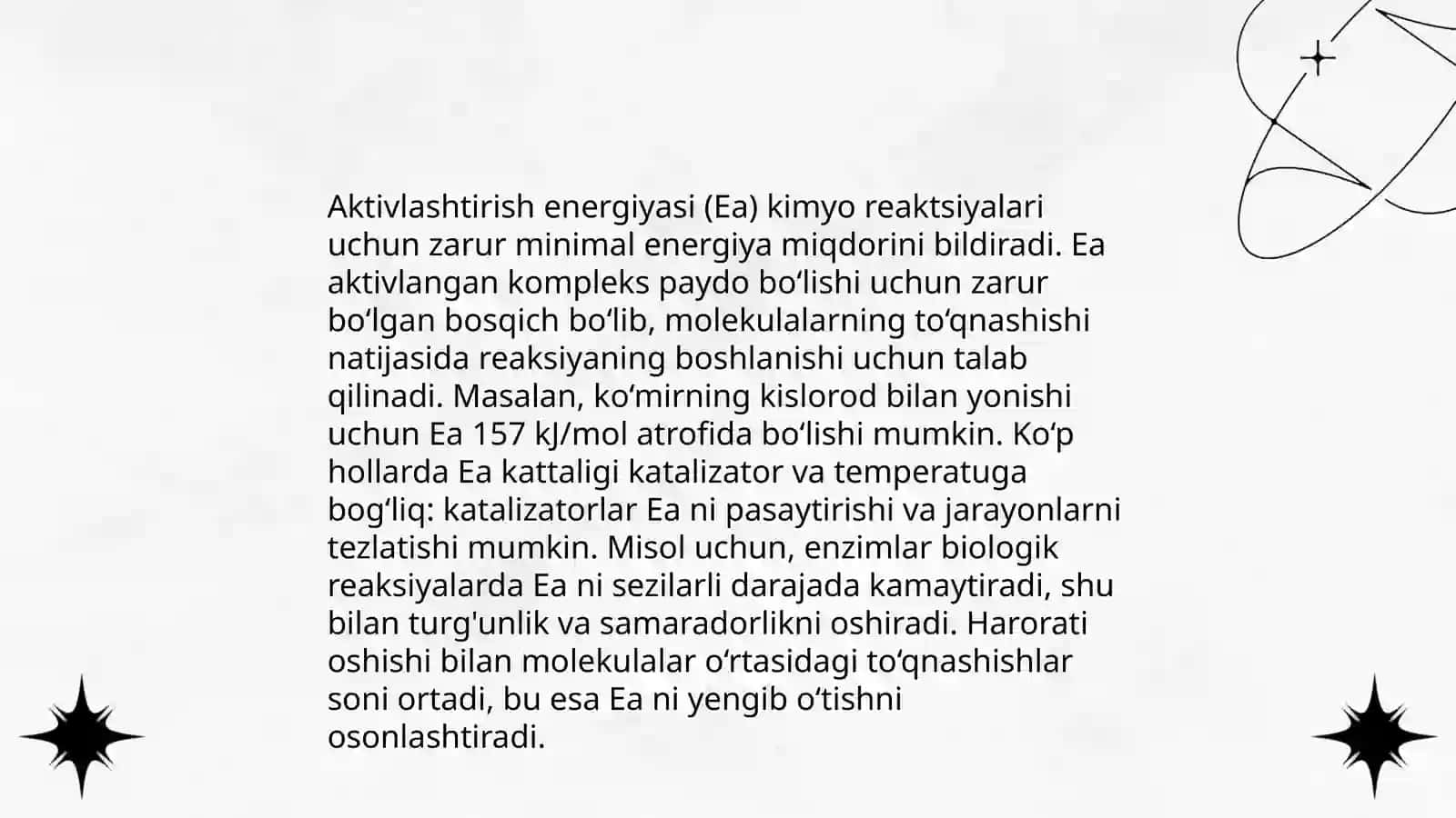 Kimyoviy sharoitni baholash asoslari va unga ta'sir qiluvchi tashqi omillar 4