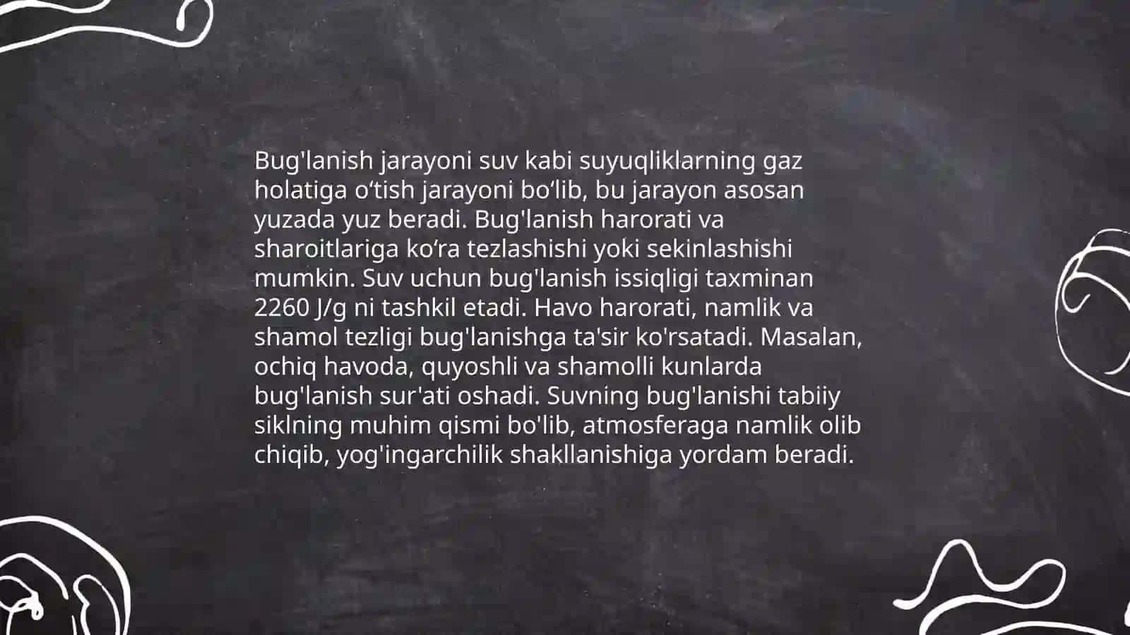Atmosferada namlik aylanish 4