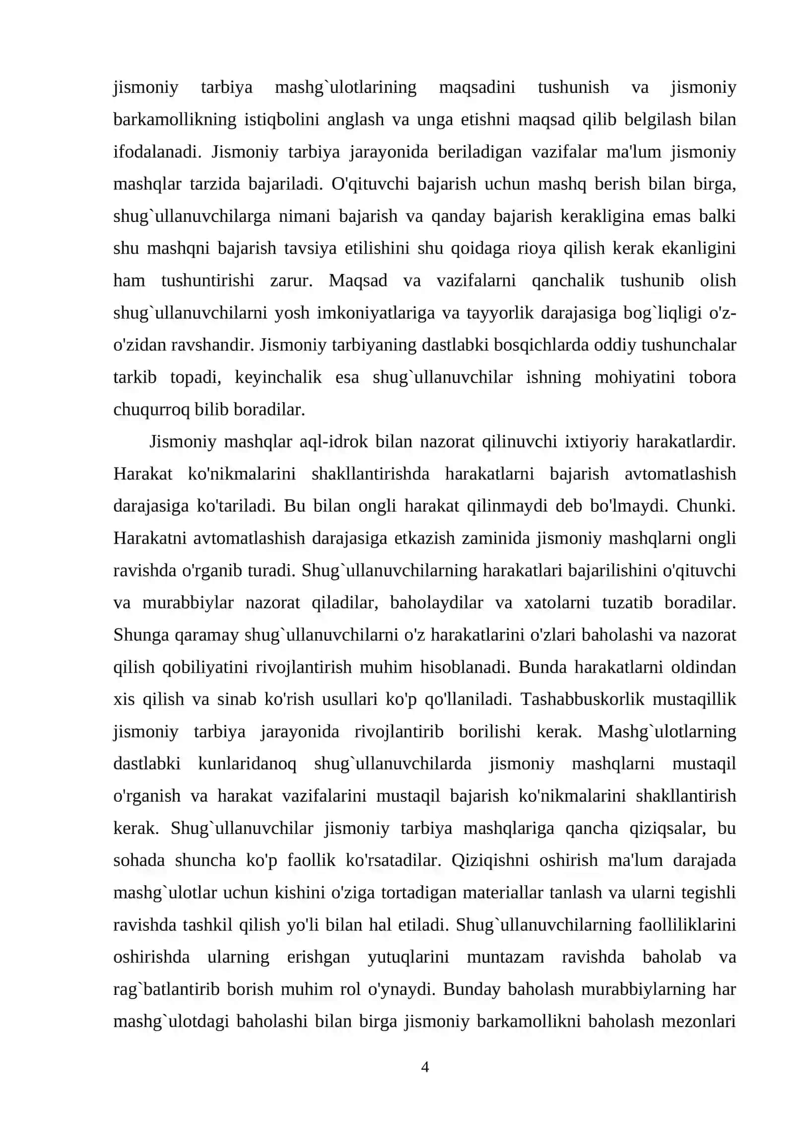 JISMONIY TARBIYA DARSLARINING VAZIFALARI 4