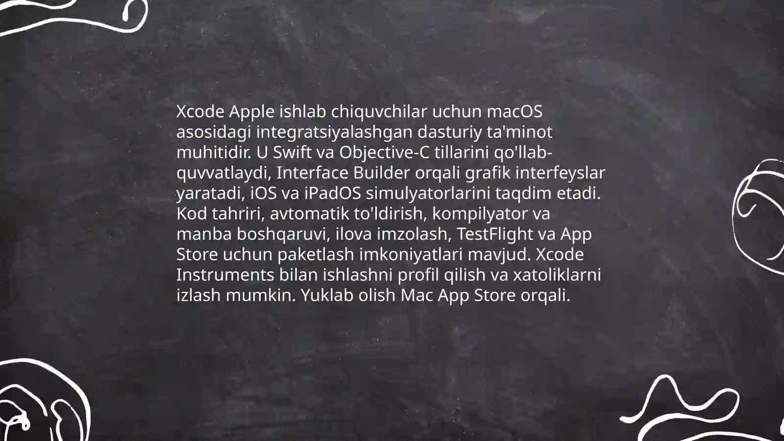 Mobil qurilmalar uchun dasturiy vositalar 4