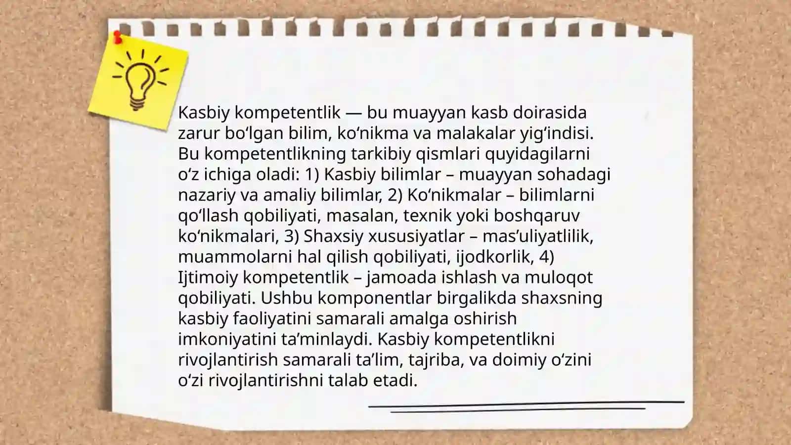 Pedagog kasbiy kompetentligi 4