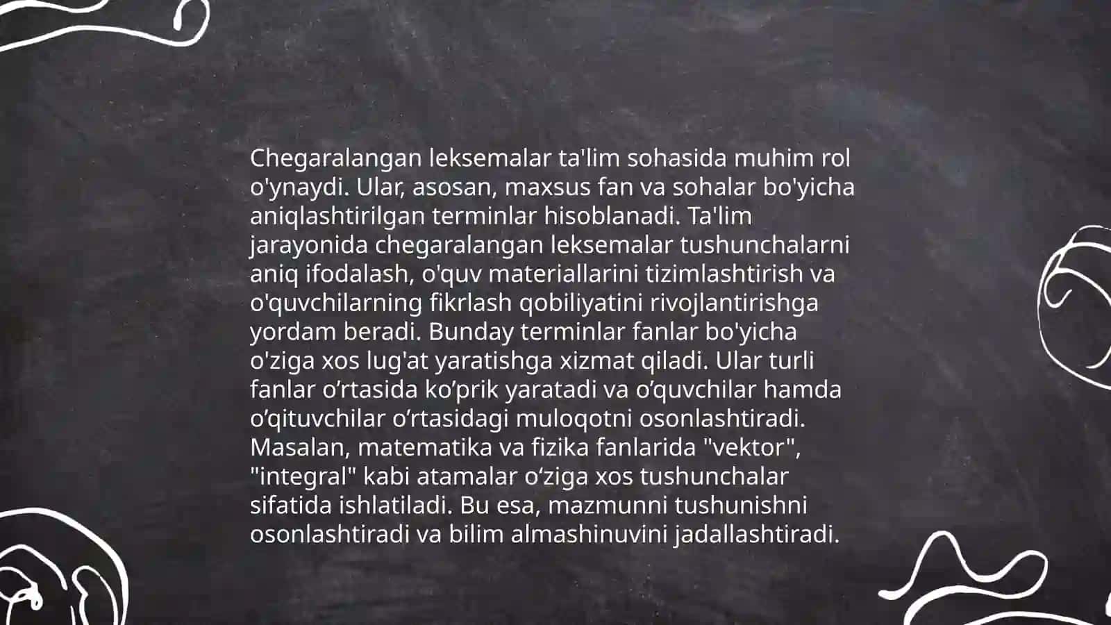 Chegaralangan va chegaralanmagan leksemalarning ishlatilish doirasi 4