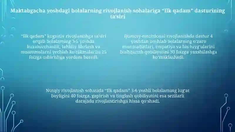 Ilk qadam dasturi 4