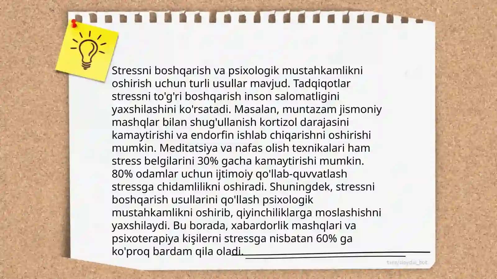 Psixologik trening mashg‘ulotlarini tashkil qilish masalalari 4