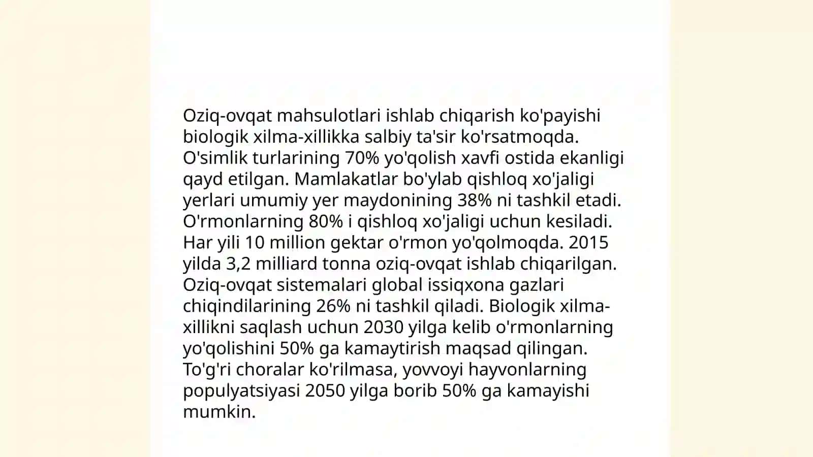 Antropogen omilning biosfera evolyutsiyasiga ta'siri 4