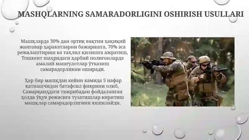 Qo'mondonlik-shtab va taktik-maxsus mashqlari 4
