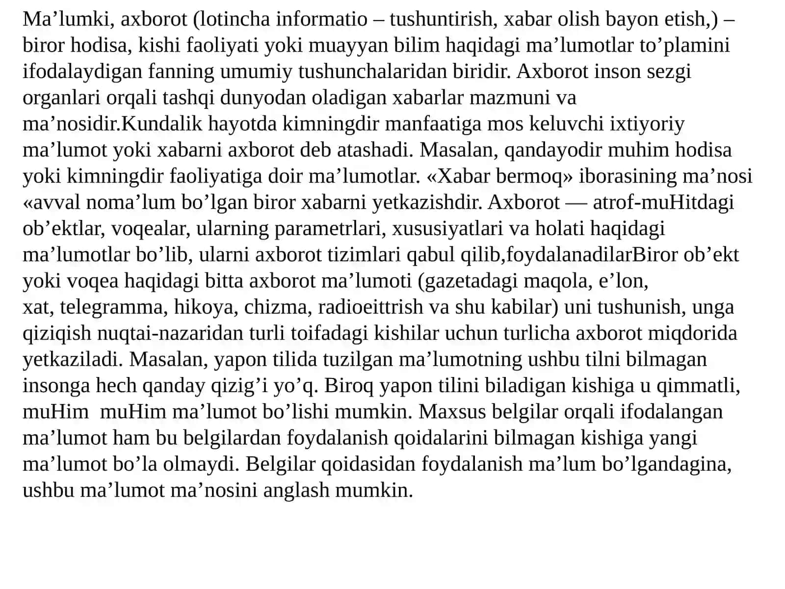 Axborotnisaqlash, ishlovberish va himoyalashning zamonaviy texnologiyalari 4