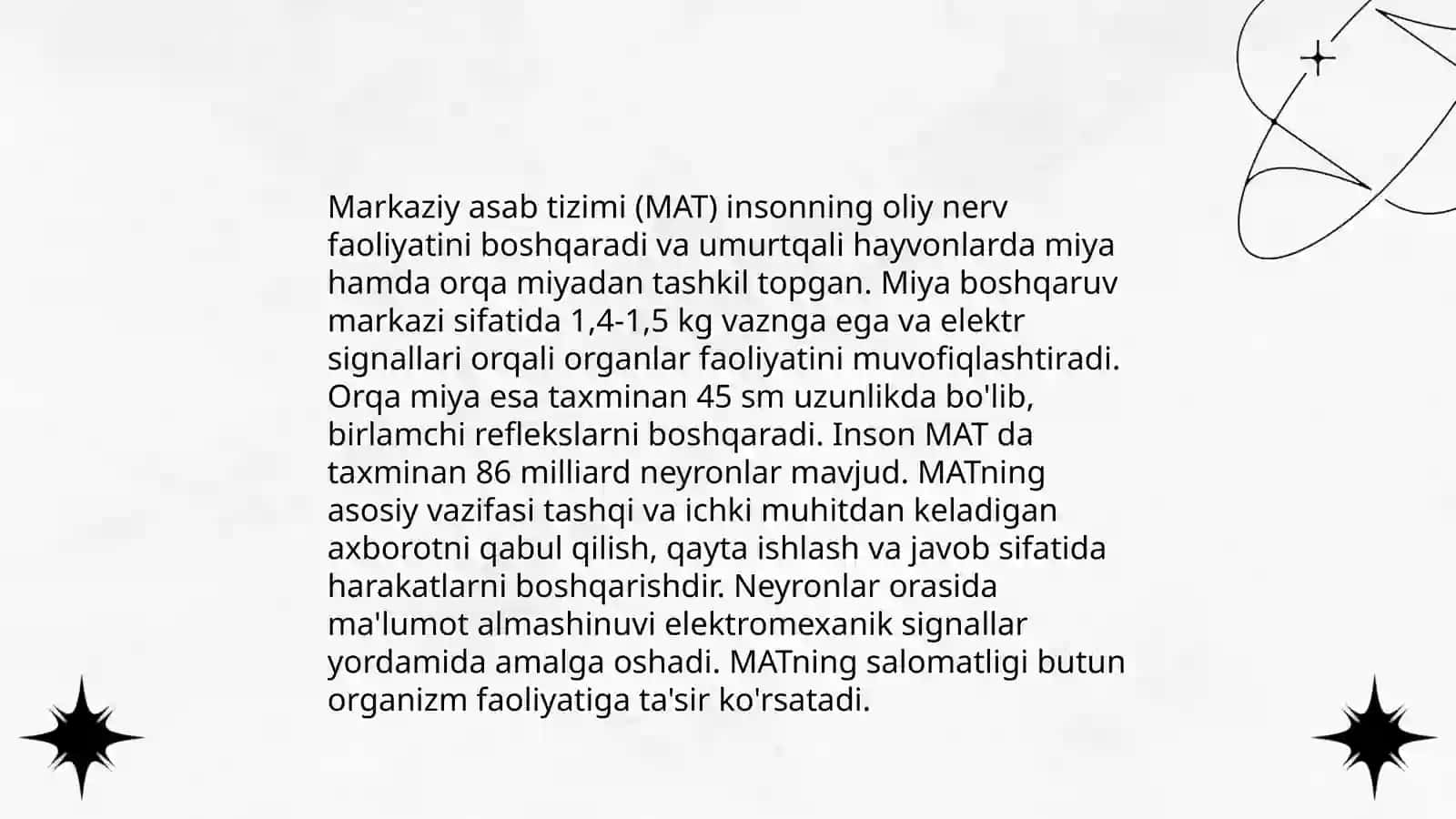 Asab tizimi 4