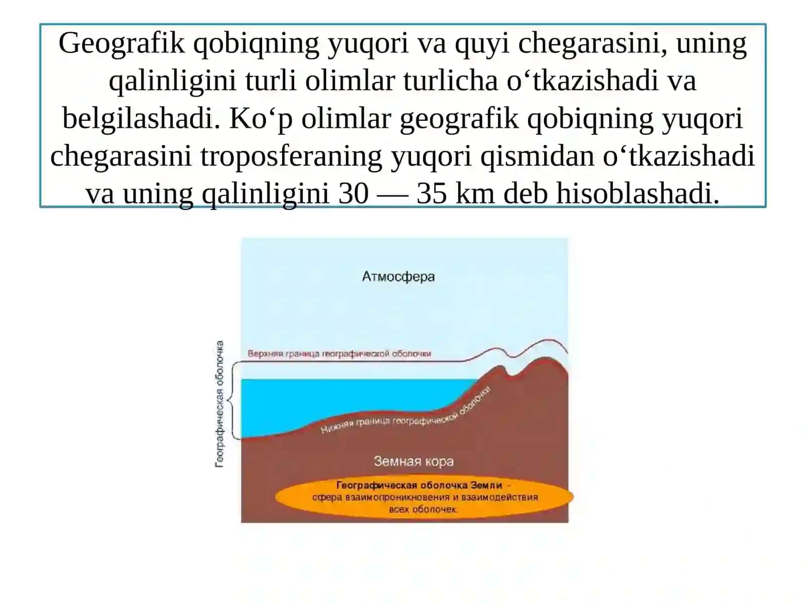 Geografik qobiq va uning chegaralari 4