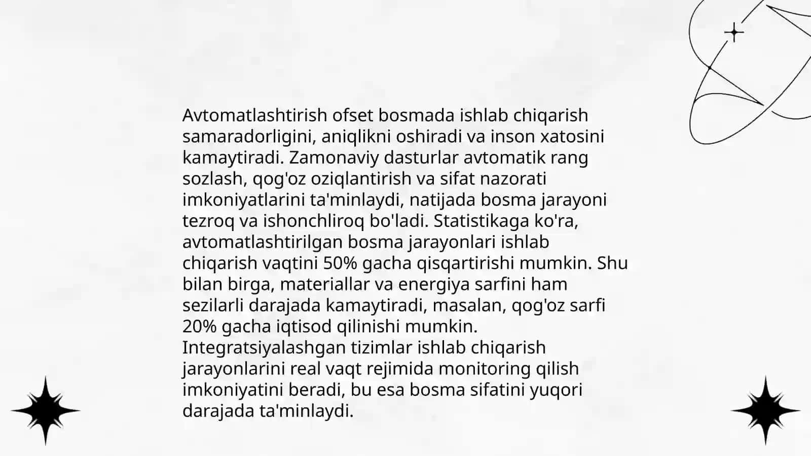 Ofset bosma tayyorlash jarayonlarining avtomatlashtirilishi va zamonaviy texnologiyalardan foydalanish 4