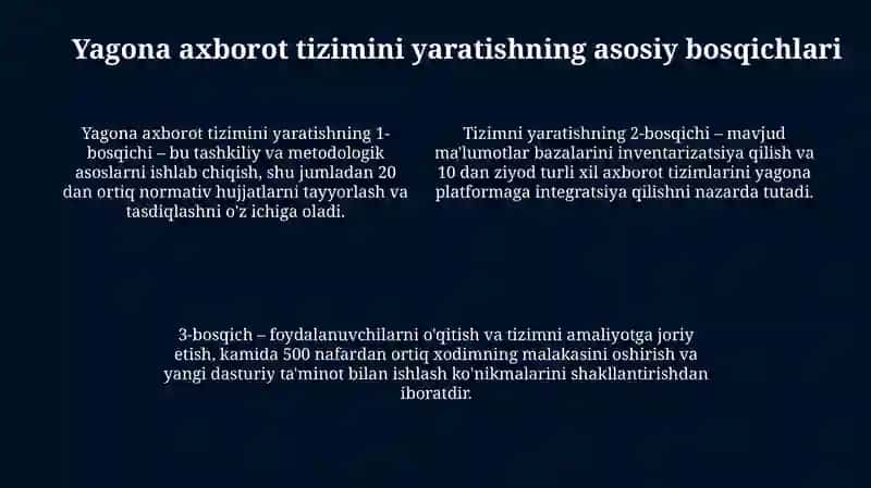 Gaznachilik tizimida yagona axborot tizimini tashkil gilish 4