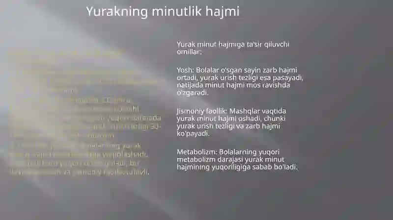 Yurak va qon tizimining ko'rsatkichlari 4