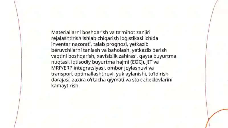 Ishlab chiqarish logistikasi 4