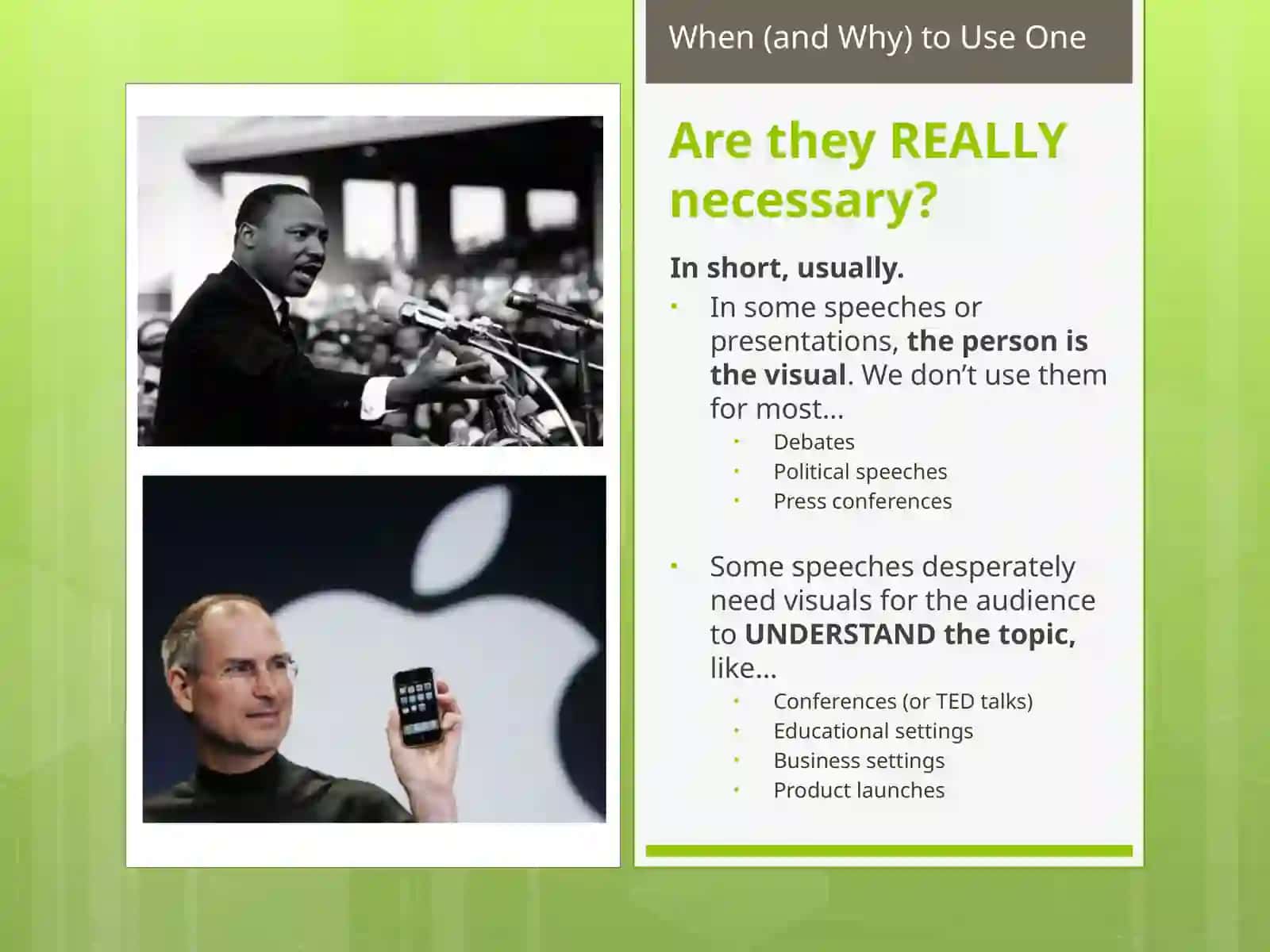 How to make (and use)Visual Aids for Presentations 4
