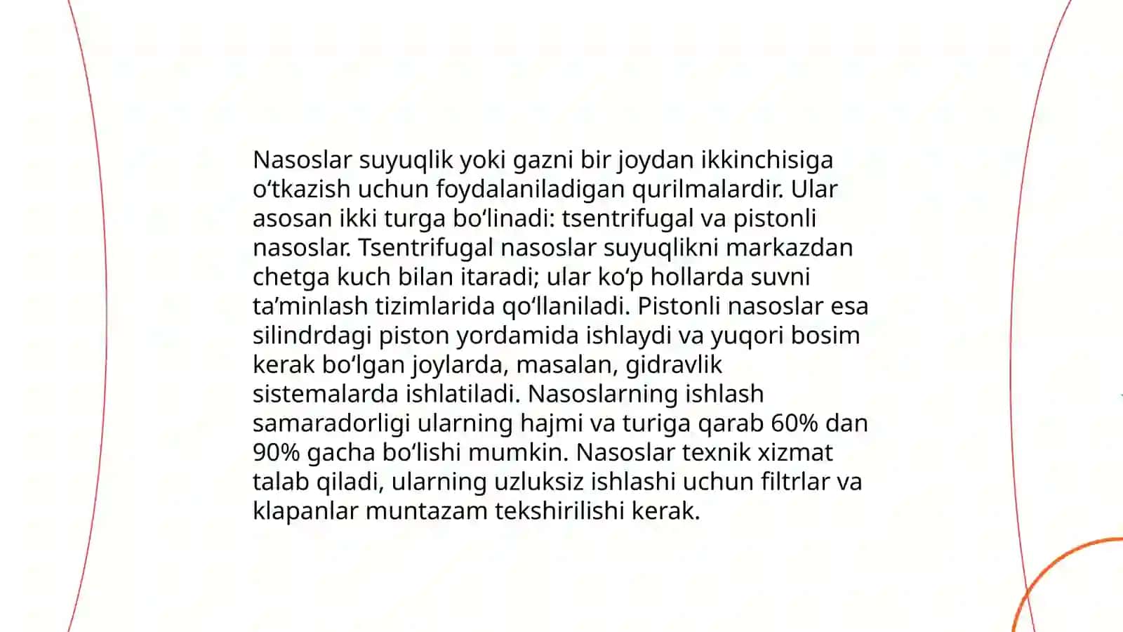 Nasoslar, aralashtirgichlar, taqsimlagichlar, yönaltiruvchilar va yiğuvchi qurilmalar 4