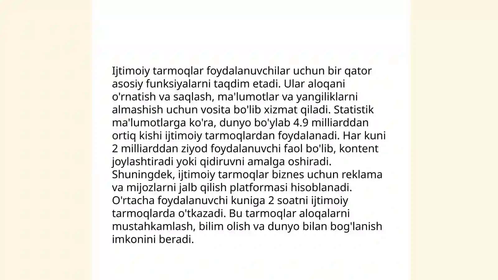 Ijtimoiy tarmoq tushunchasi va uning mohiyati 4
