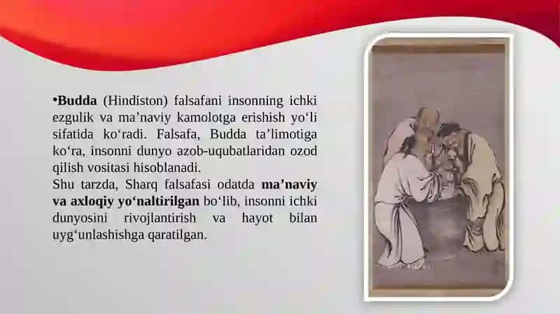 Falsafaning mohiyati va oid Sharq va G'arb mutafakkirlari ta'riflarini tasniflash 4