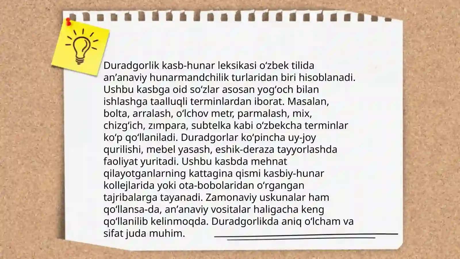 Qishloq xo'jaligi kasb-hunar leksikasi 4