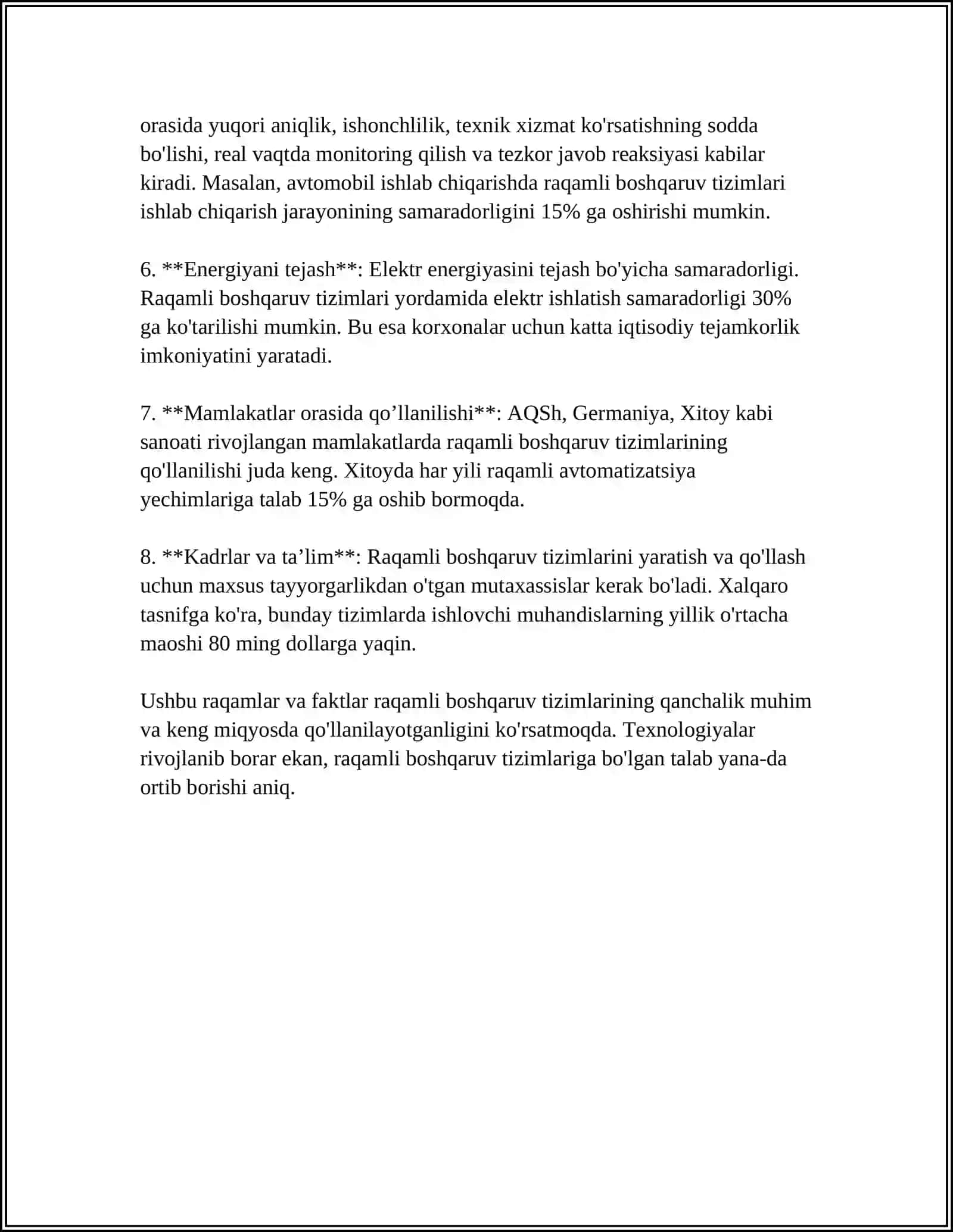 DAVLAT BOSHQARUVIDA RAQAMLI TEXNOLOGIYALARNI RIVOJLANTIRISH 4